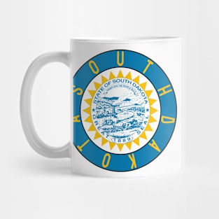 South Dakota Flag Decal Mug